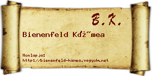 Bienenfeld Kámea névjegykártya